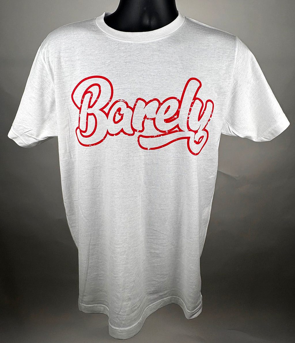 Barely "Big B" Tee - Wht/Red