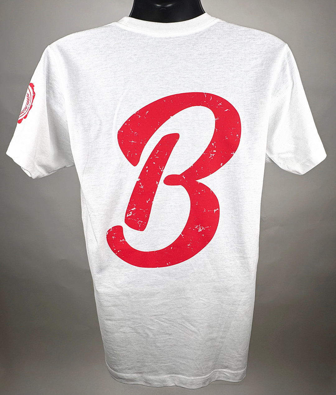 Barely "Big B" Tee - Wht/Red