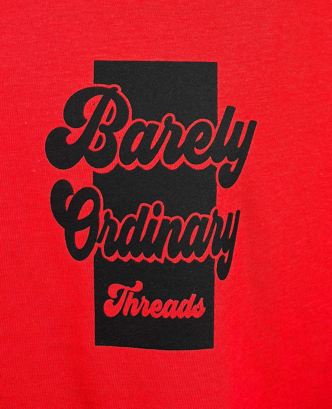 Barely "Bookmark" Tee (Red/Blk)