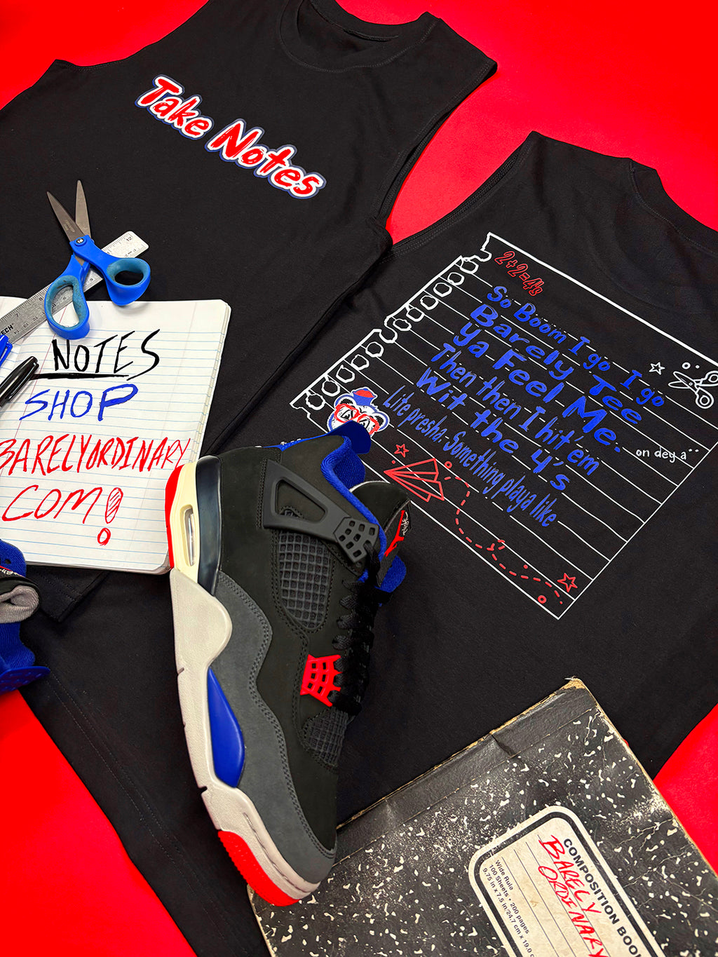 Barely "Take Notes" Tee