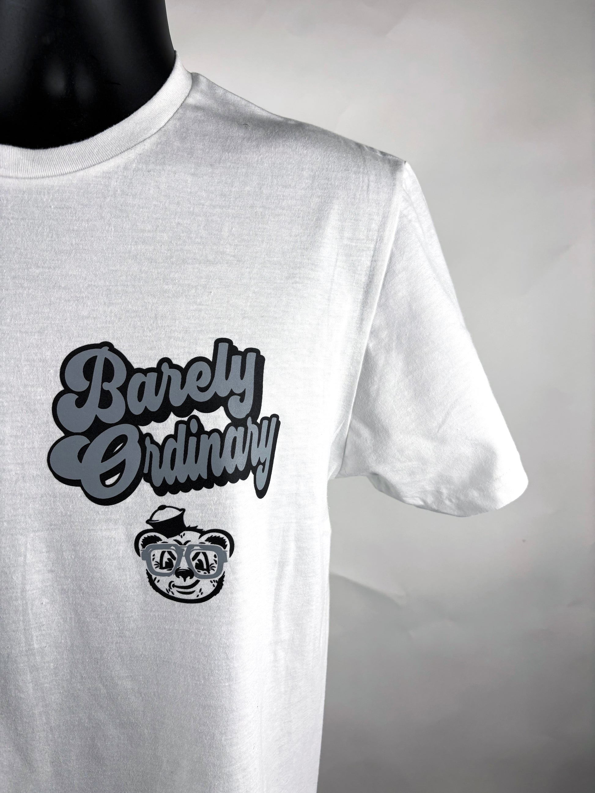 Barely "Name Tag" Tee (Wht/Gry/Blk)