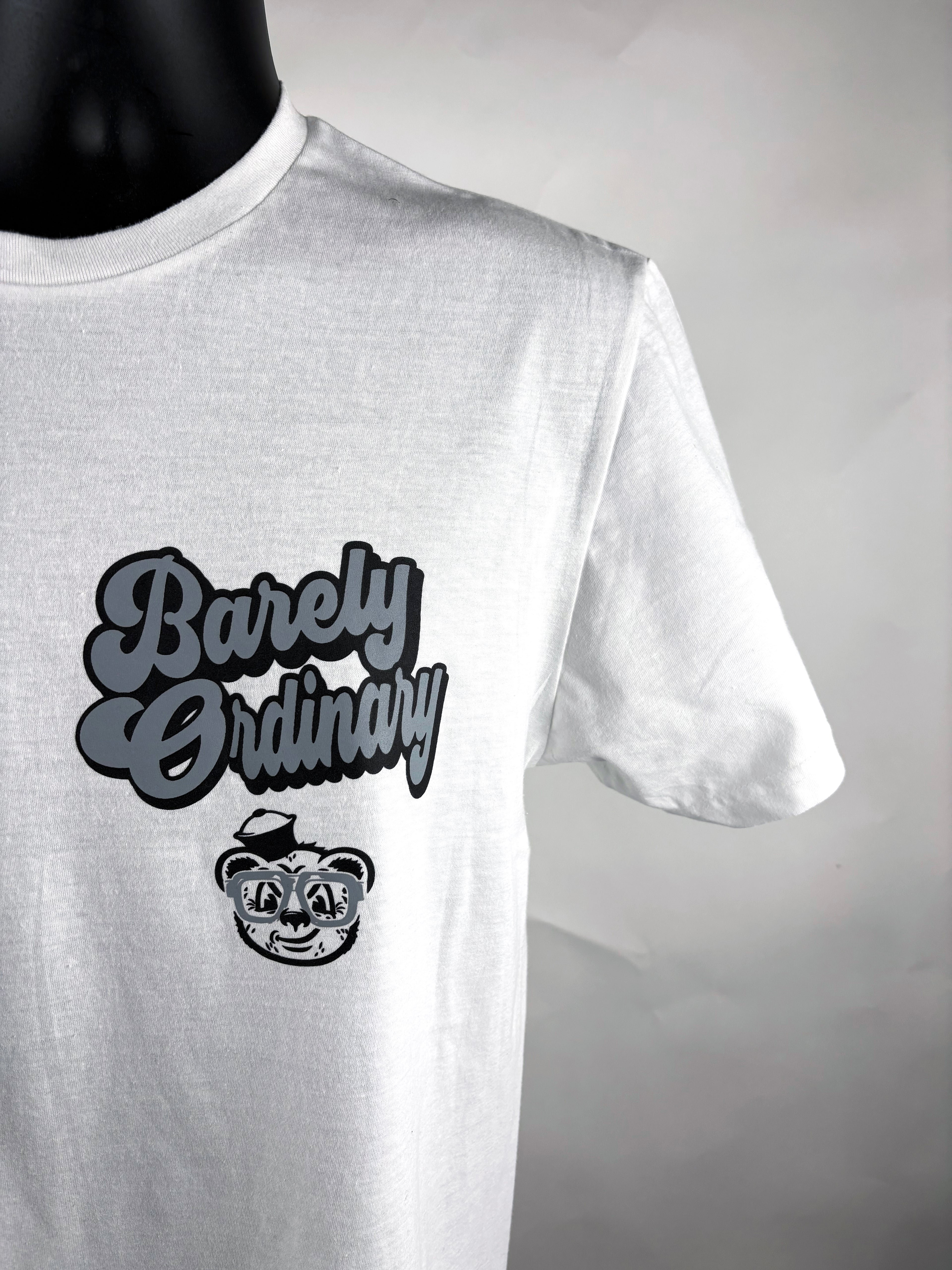 Barely "Name Tag" Tee (Wht/Gry/Blk)