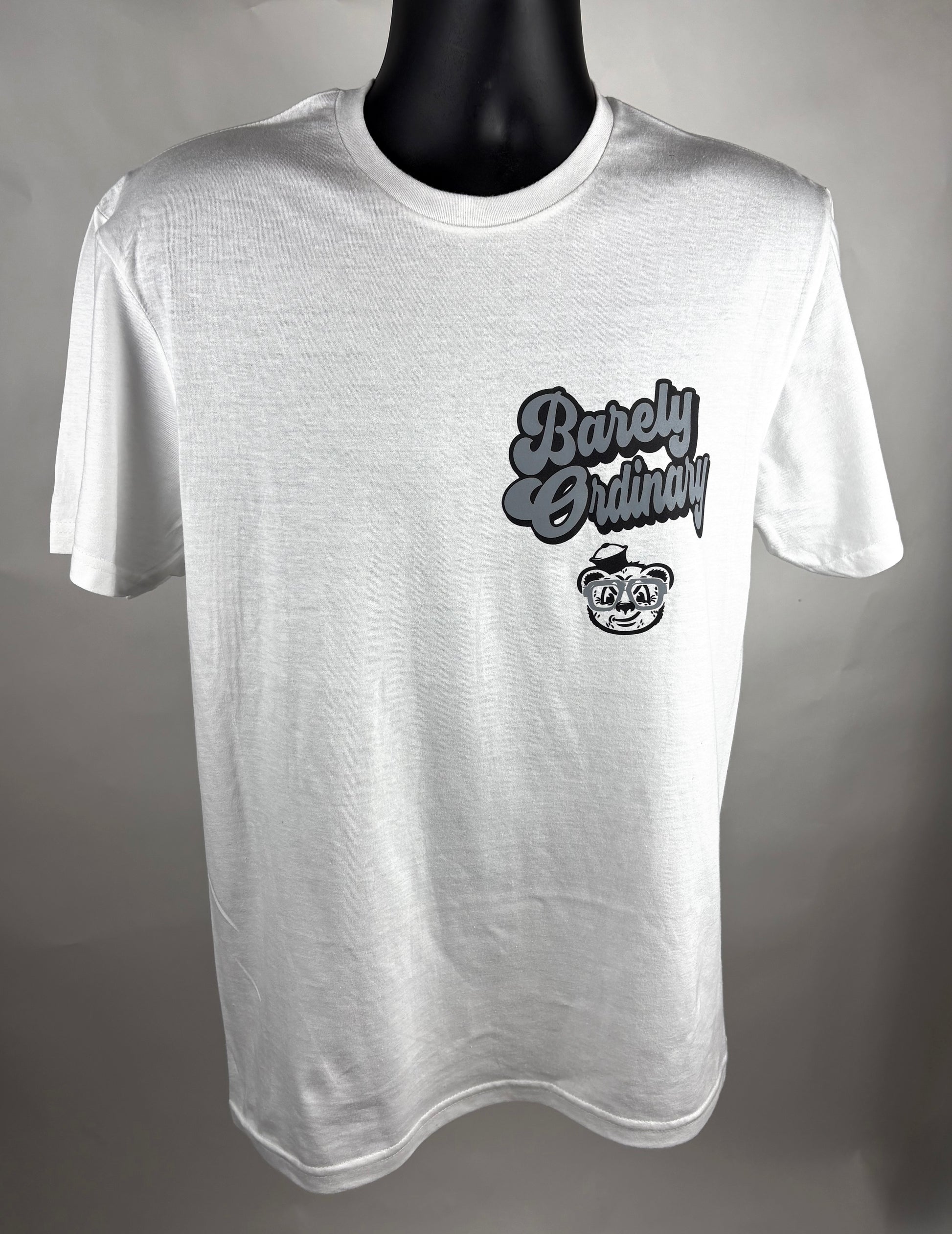 Barely "Name Tag" Tee (Wht/Gry/Blk)