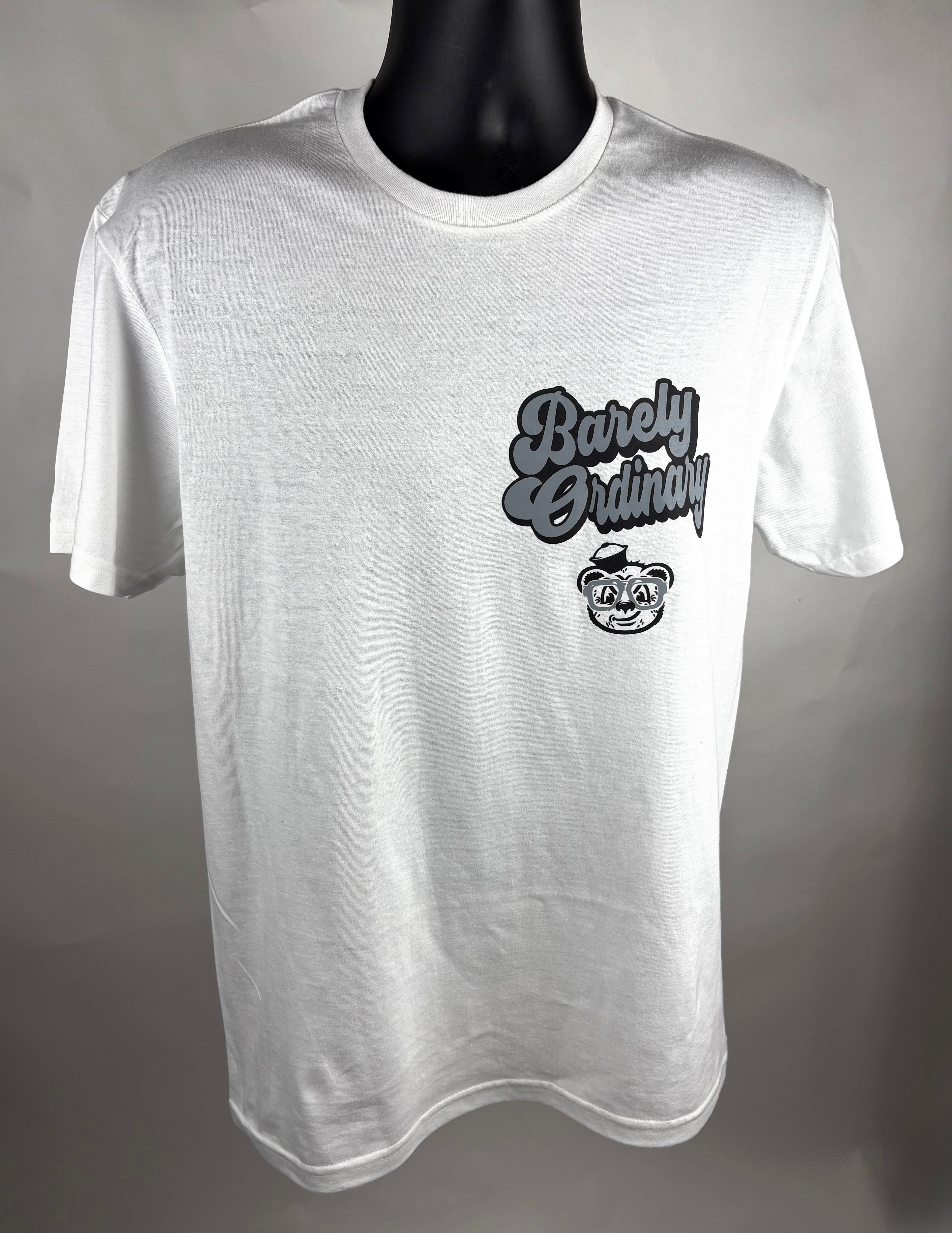 Barely "Name Tag" Tee (Wht/Gry/Blk)