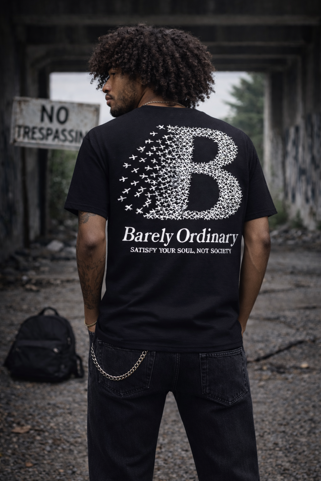 Barely "Satisfy Your Soul" Tee - Black