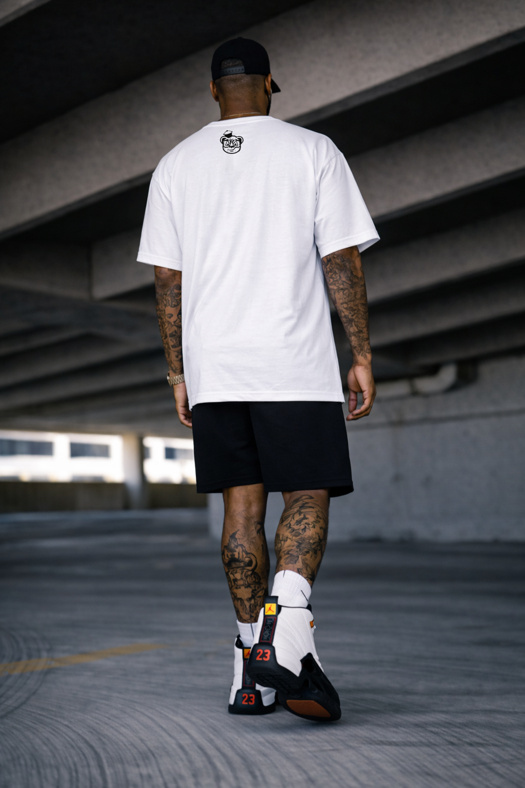Barely "Postcard" Tee (Wht/Blk)