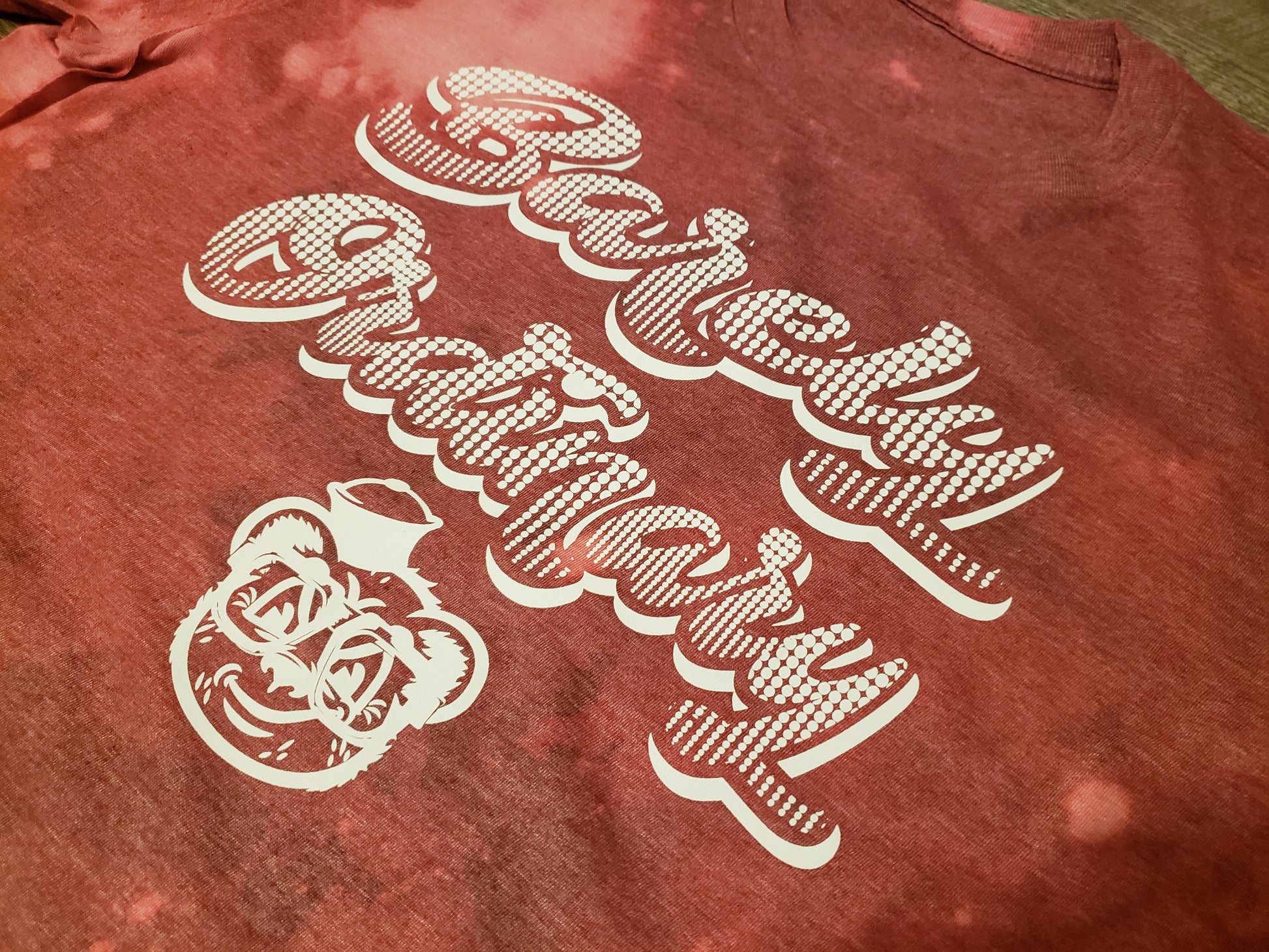 Barely "Bleached Spotted Logo" Tee - Barely Ordinary