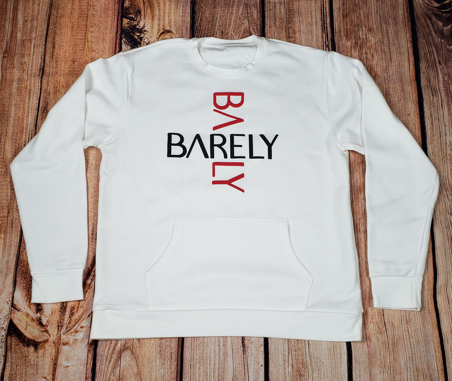 Barely "Cross" Logo Crew Neck Sweatshirt - Barely Ordinary