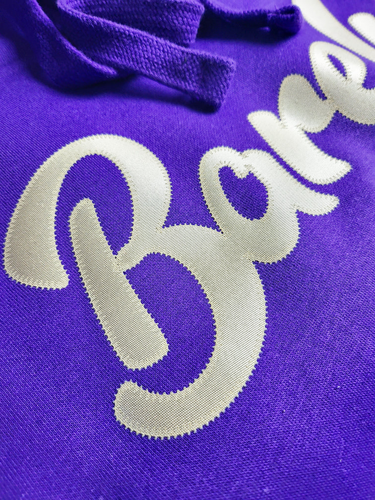 Barely "Script" Logo Hoodie (Prpl/Old Gld) - Barely Ordinary