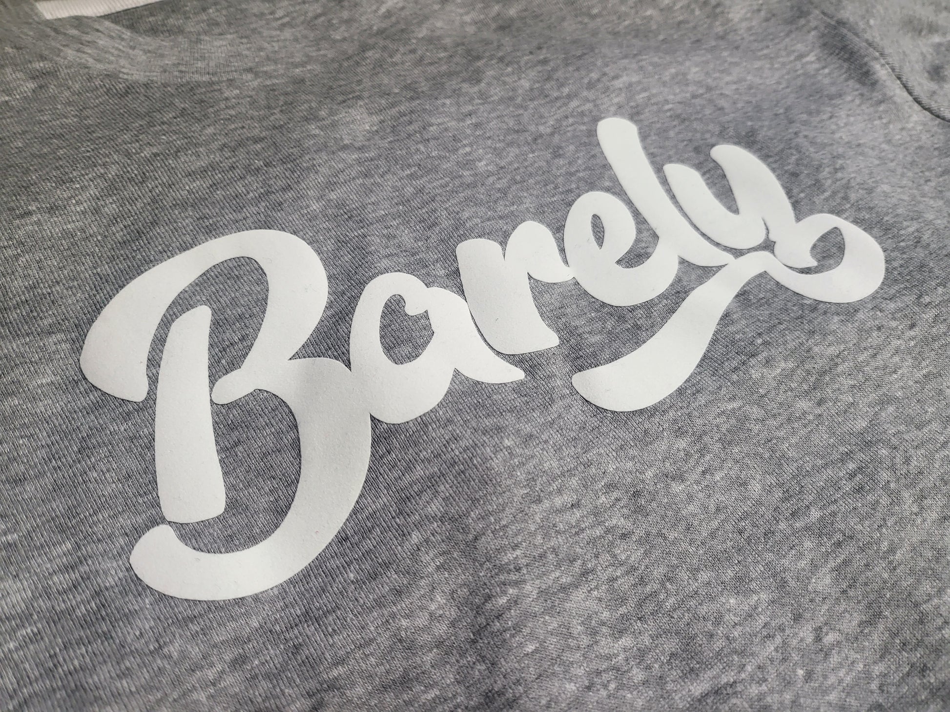 Barely "B" Logo Pajama Top (Hth/Wht) - Barely Ordinary
