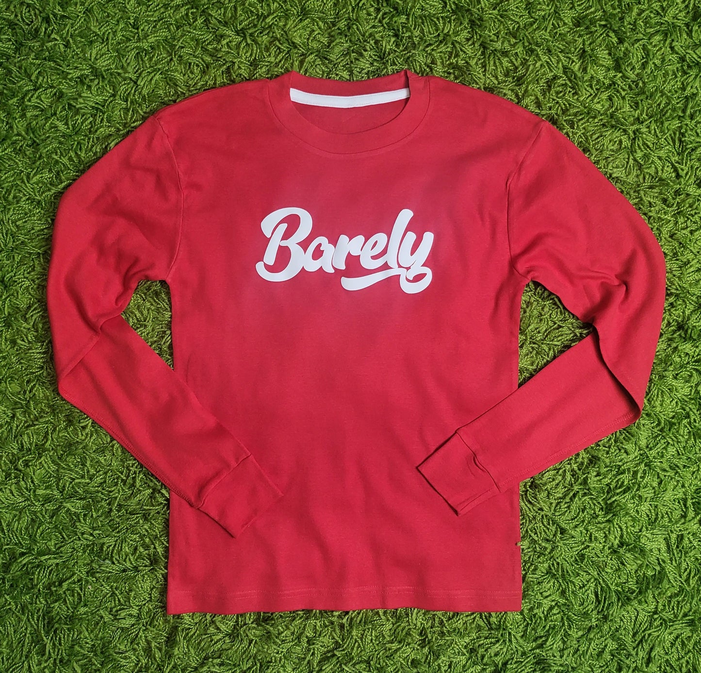 Barely "B" Logo Pajama Top (Red/Wht) - Barely Ordinary