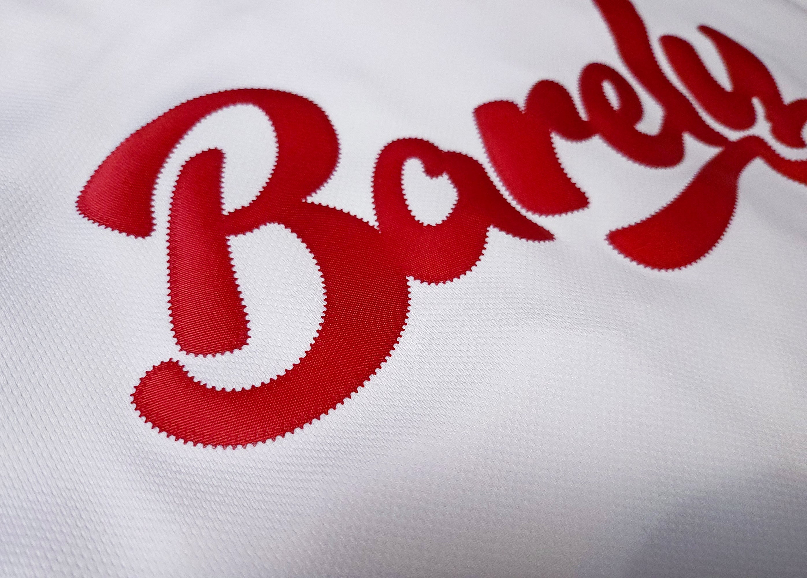 Barely Henley Jersey-(Wht/Red) - Barely Ordinary