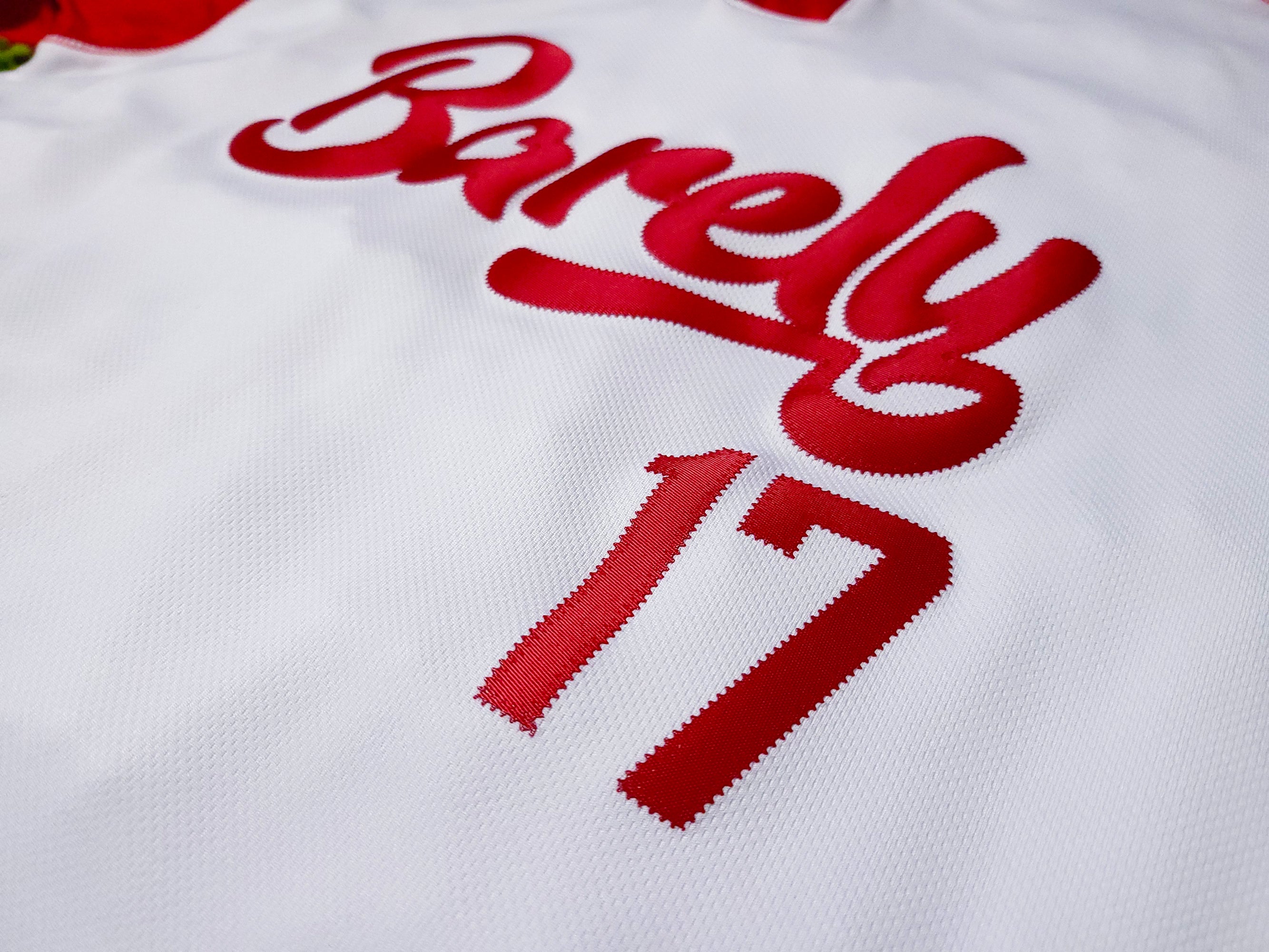 Barely Henley Jersey-(Wht/Red) - Barely Ordinary