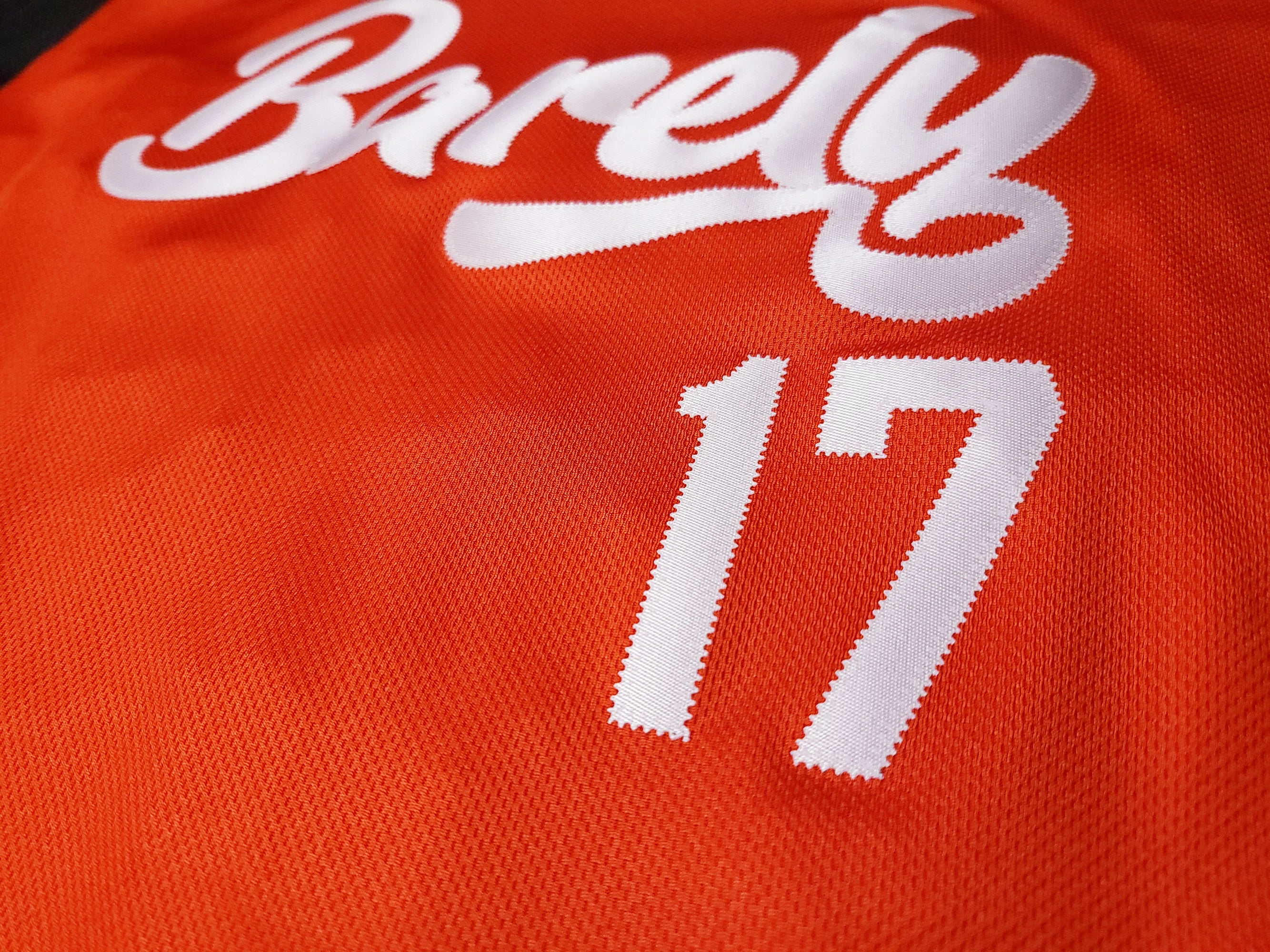 Barely Henley Jersey-(Blk/Org) - Barely Ordinary