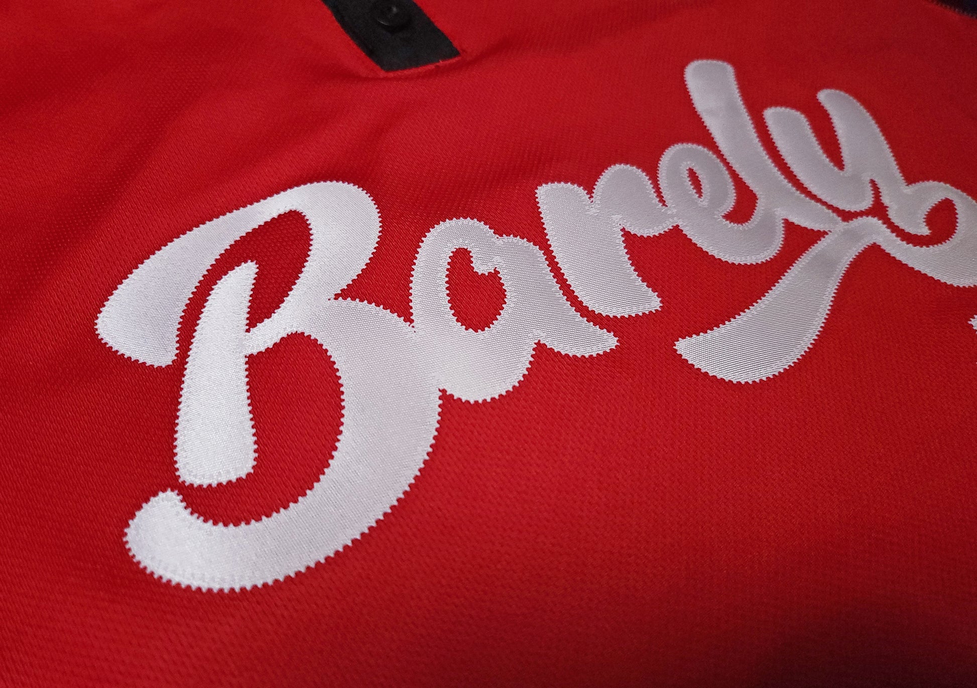 Barely Henley Jersey-(Blk/Red) - Barely Ordinary