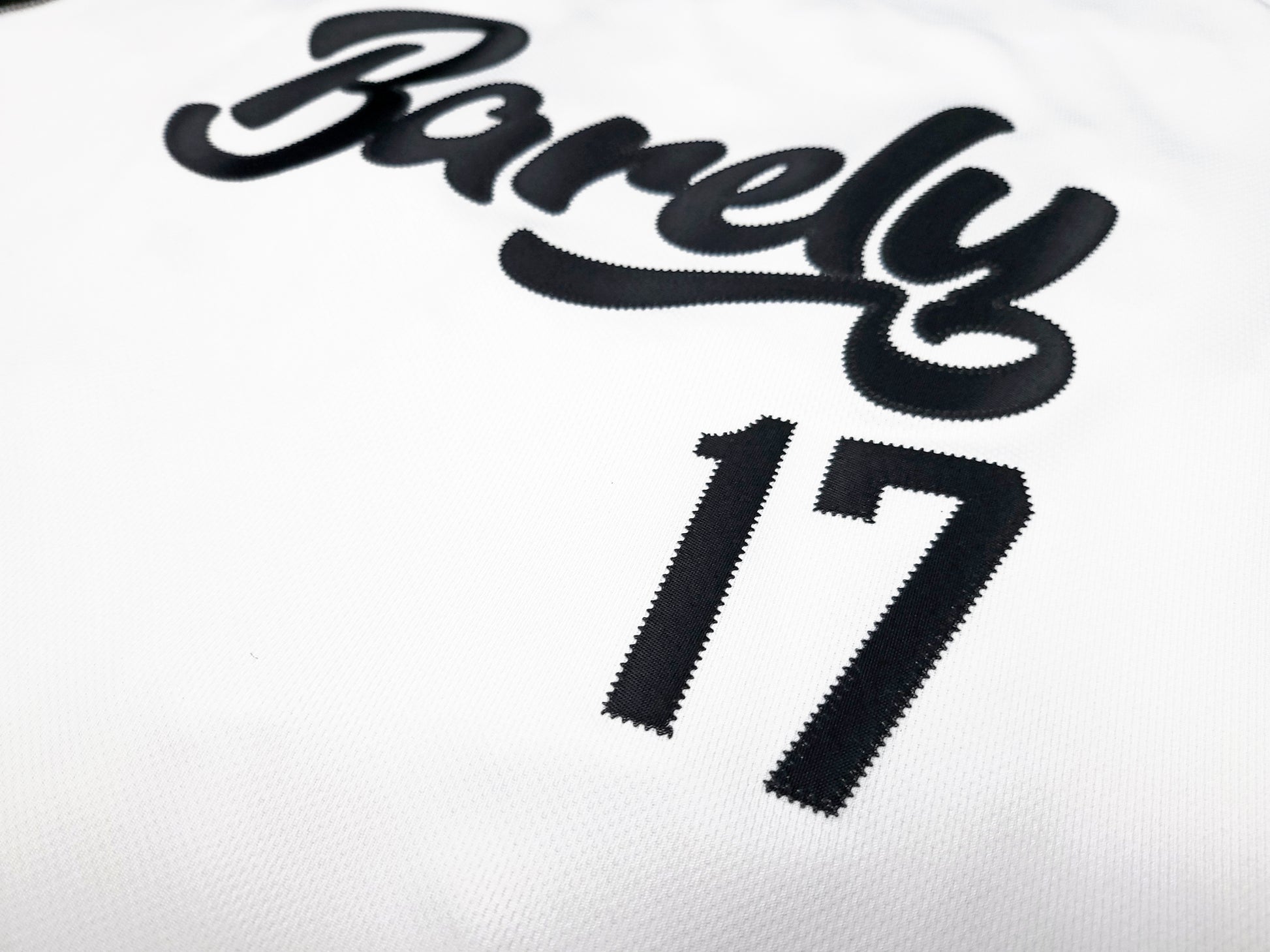 Barely Henley Jersey-(Blk/Wht) - Barely Ordinary