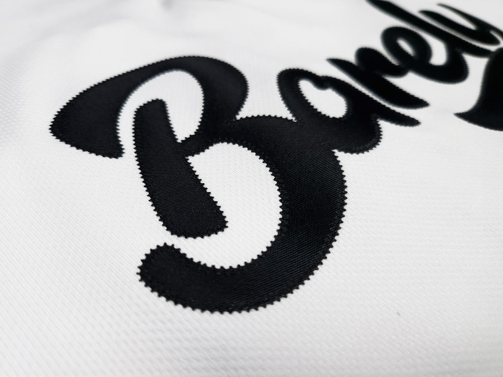 Barely Henley Jersey-(Blk/Wht) - Barely Ordinary