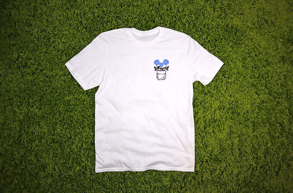 Barely "Flowers" Tee (Clb/Blk) - Barely Ordinary