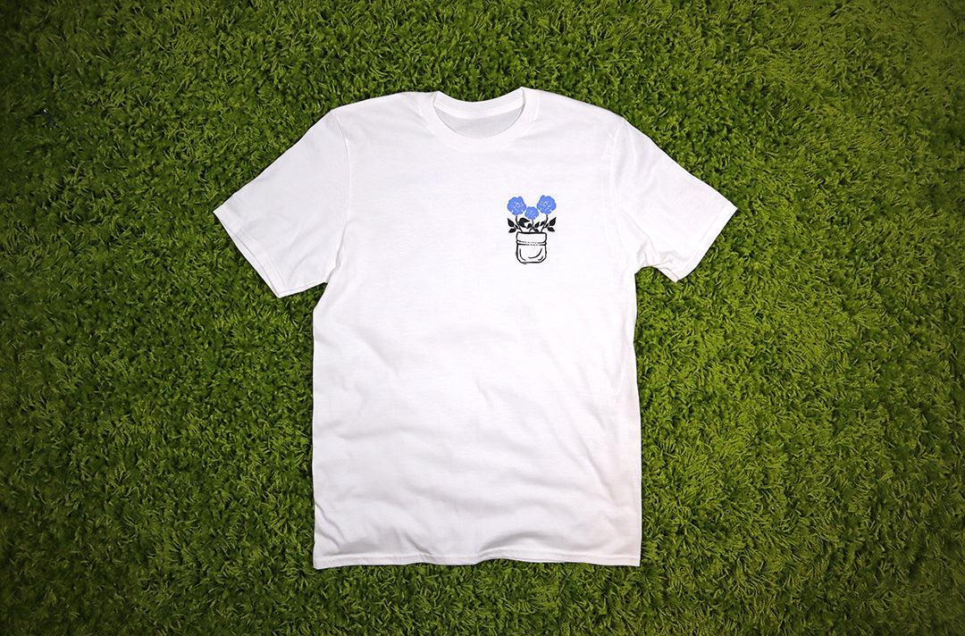 Barely "Flowers" Tee (Clb/Blk) - Barely Ordinary