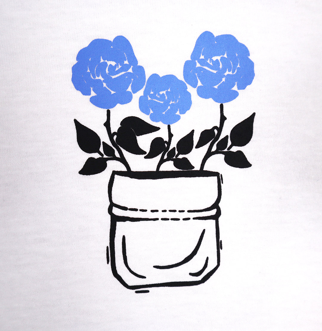 Barely "Flowers" Tee (Clb/Blk) - Barely Ordinary