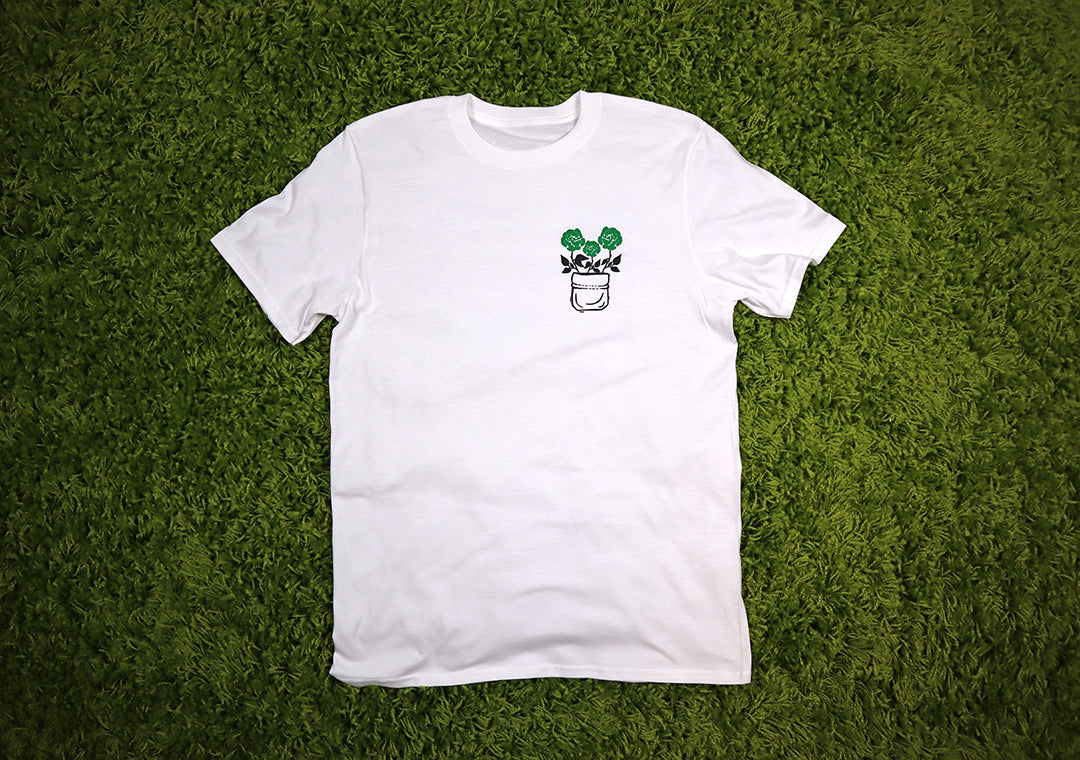 Barely "Flowers" Tee (Grn/Blk) - Barely Ordinary