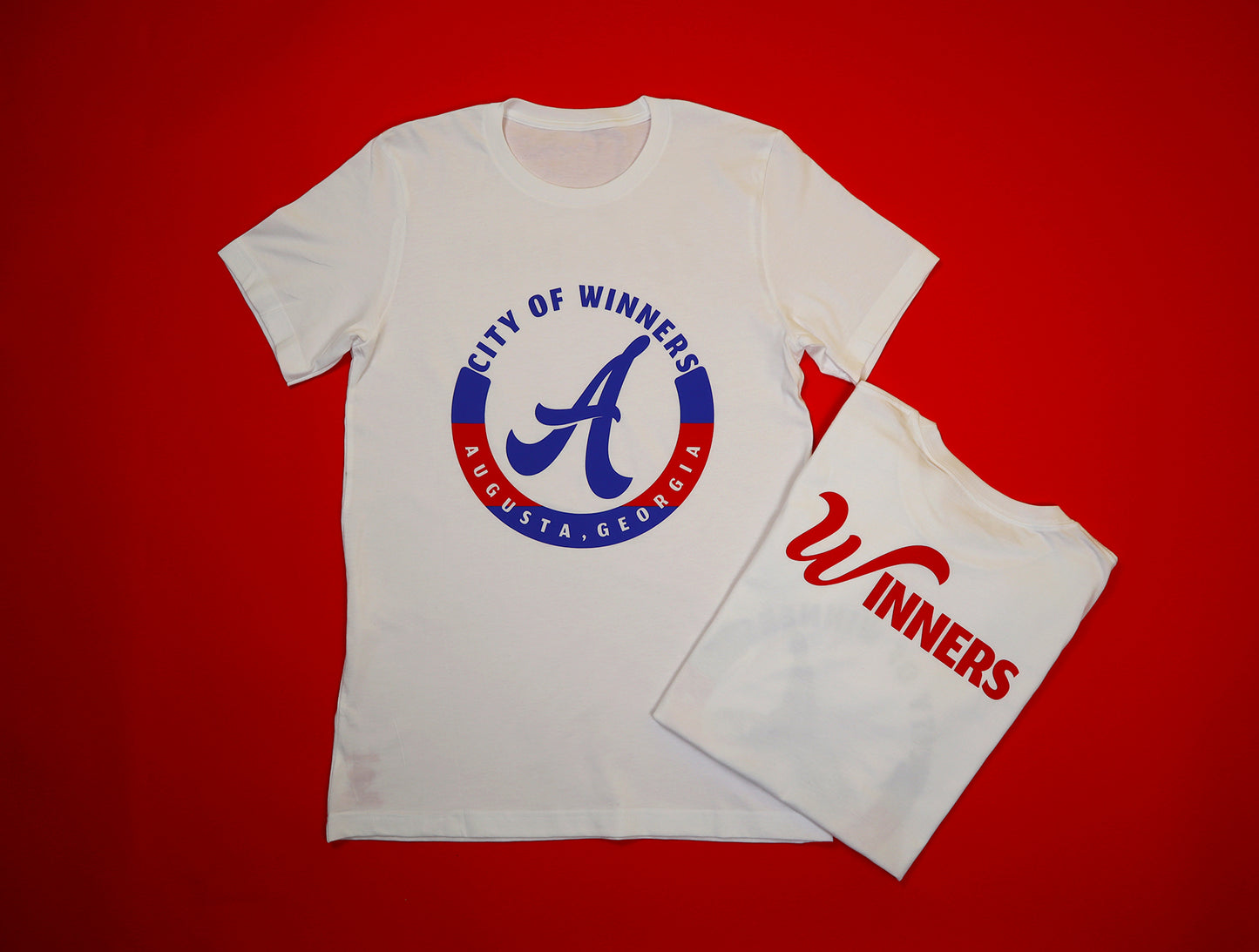 City of Winners Tee "Augusta" (Red/Blu) - Barely Ordinary