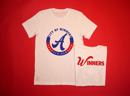 City of Winners Tee "Augusta" (Red/Blu) - Barely Ordinary