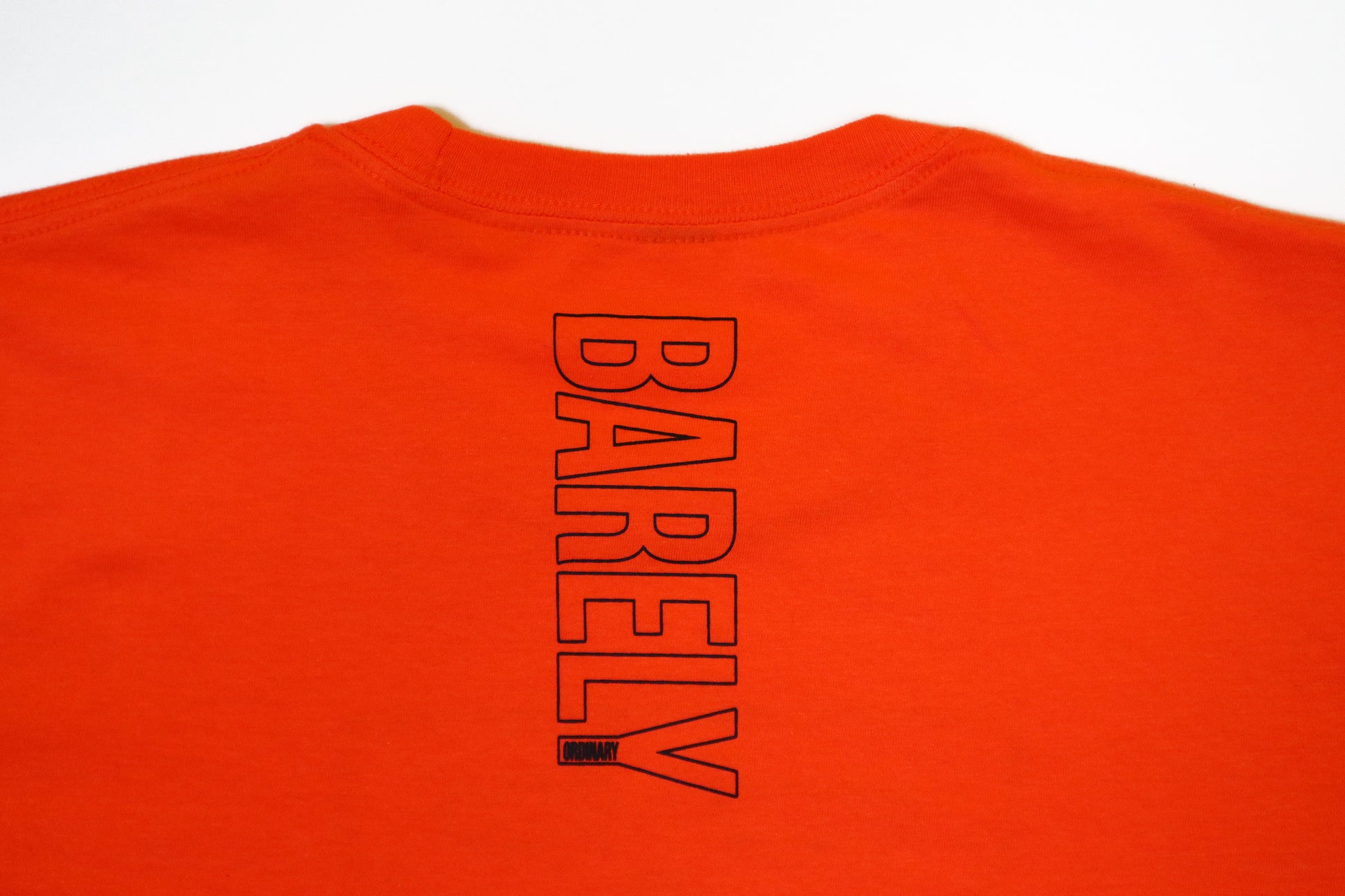 Barely Vertical Logo Outline Tee - Barely Ordinary