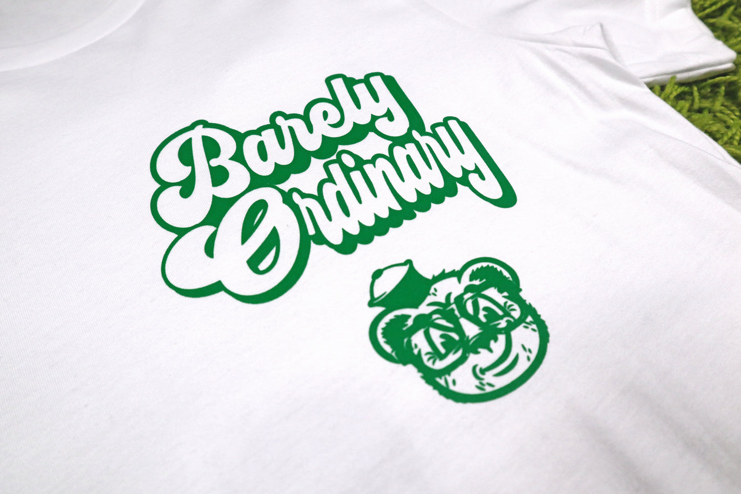 Barely "Name Tag" Tee (Wht/Grn)