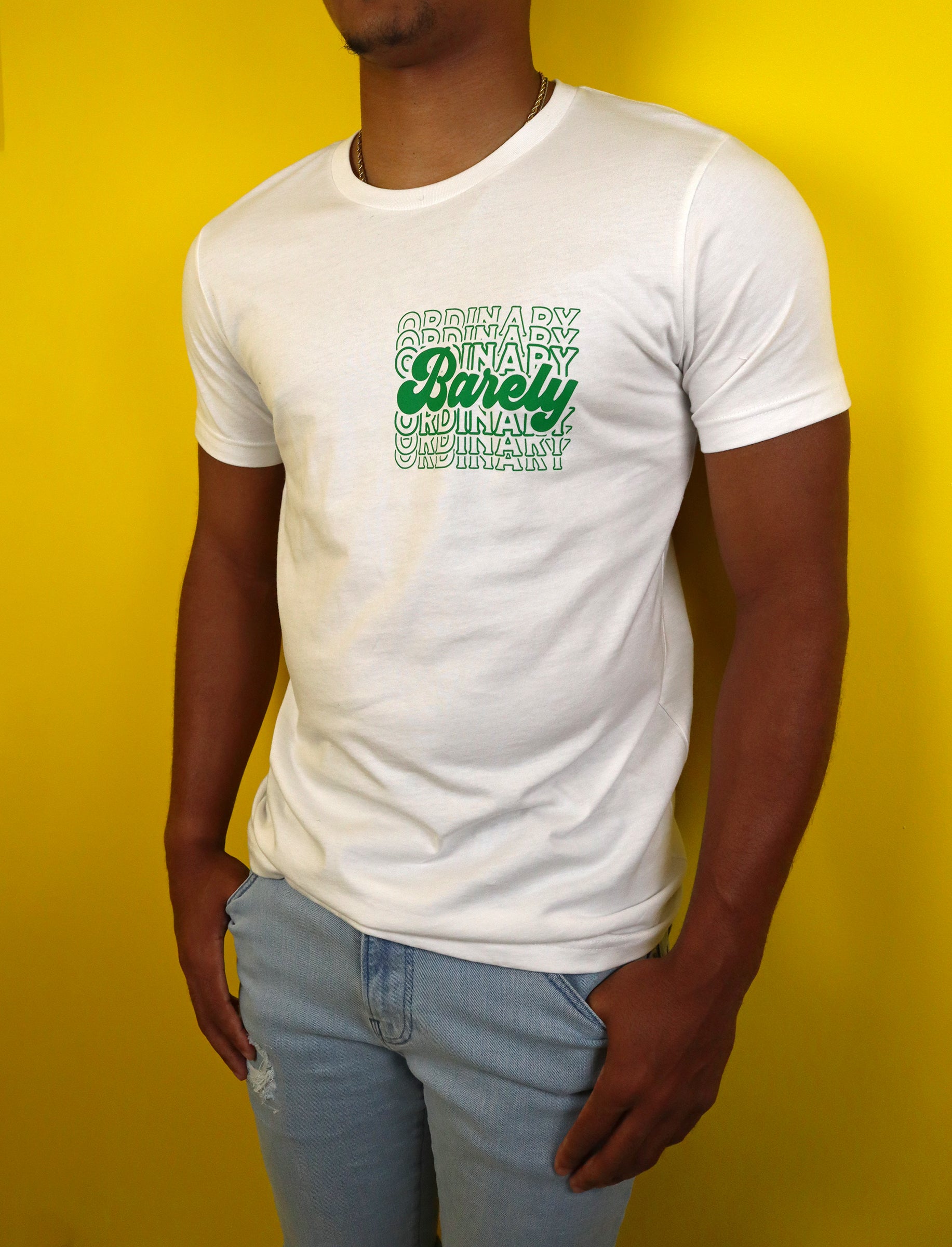 Barely "Postcard" Tee (Wht/Grn)