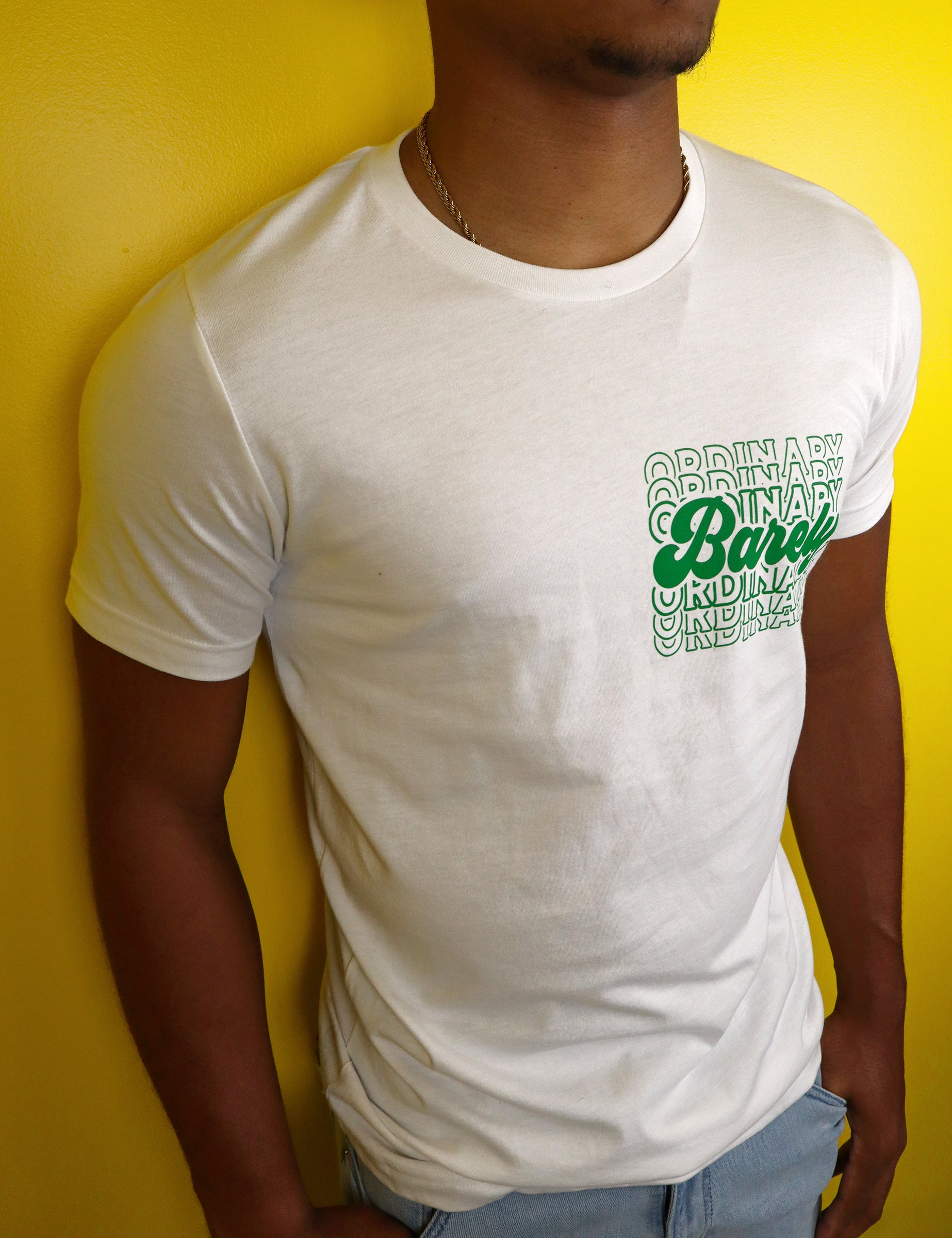 Barely "Postcard" Tee (Wht/Grn)