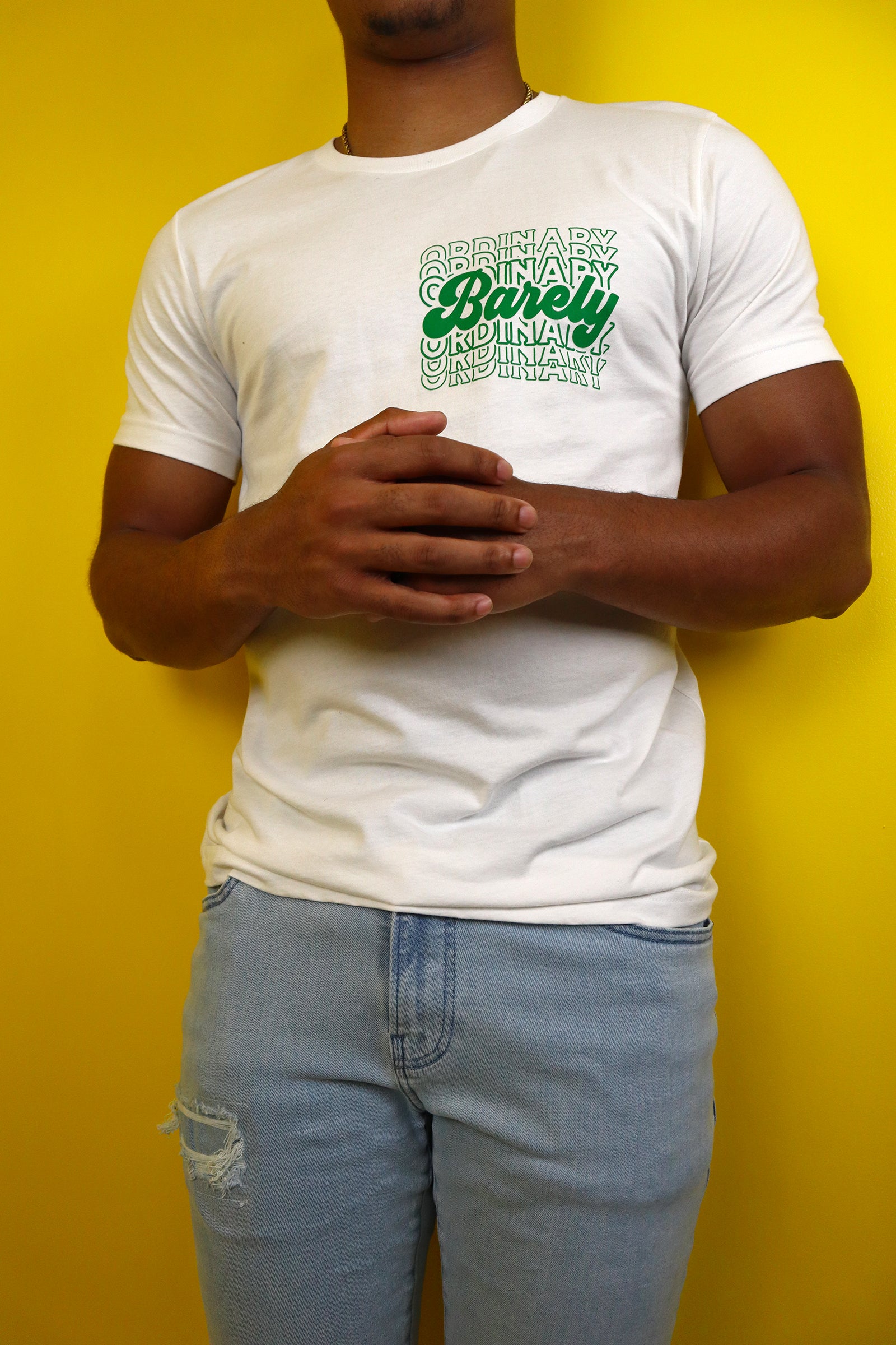 Barely "Postcard" Tee (Wht/Grn)