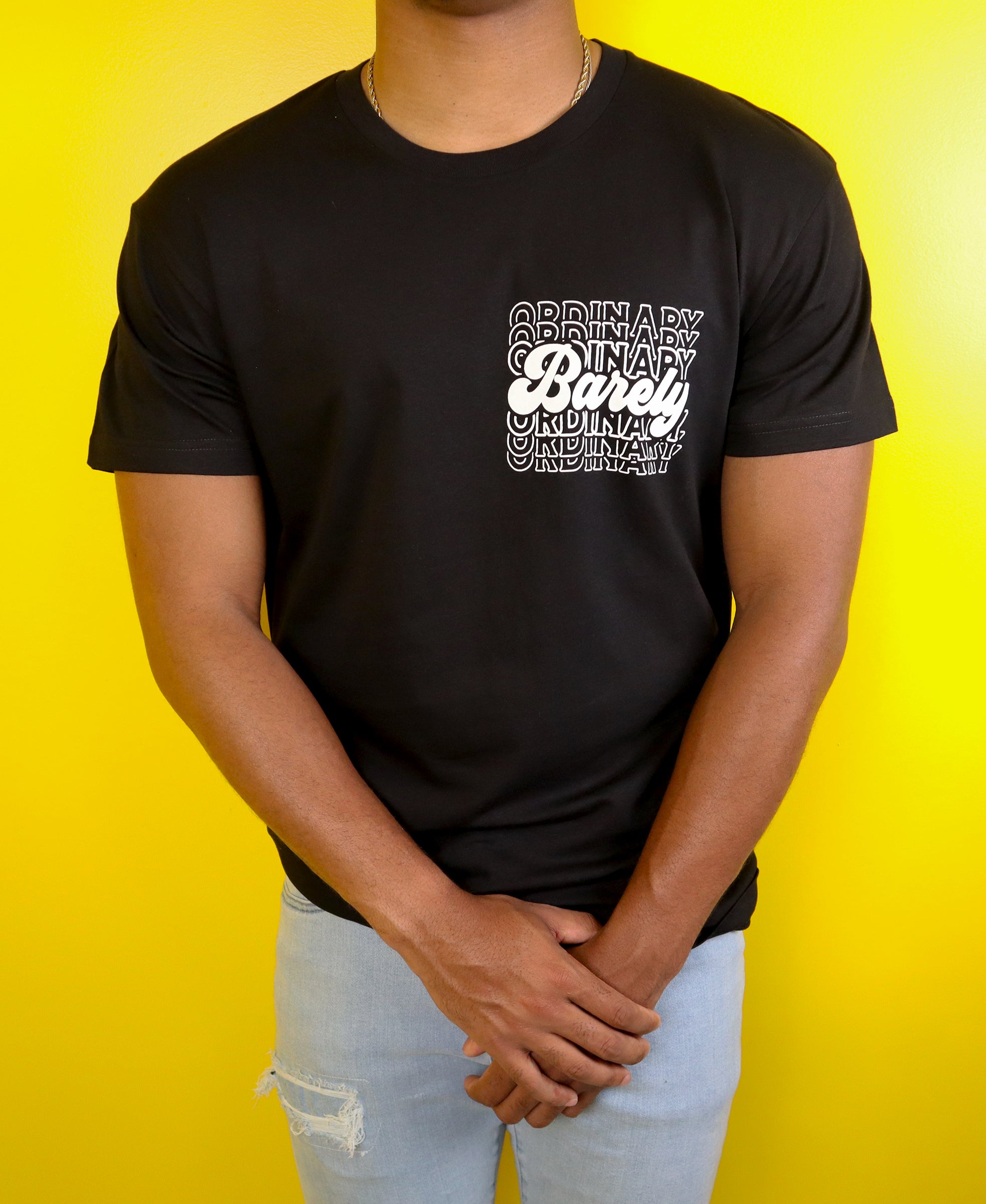 Barely "Postcard" Tee (Blk/Wht)