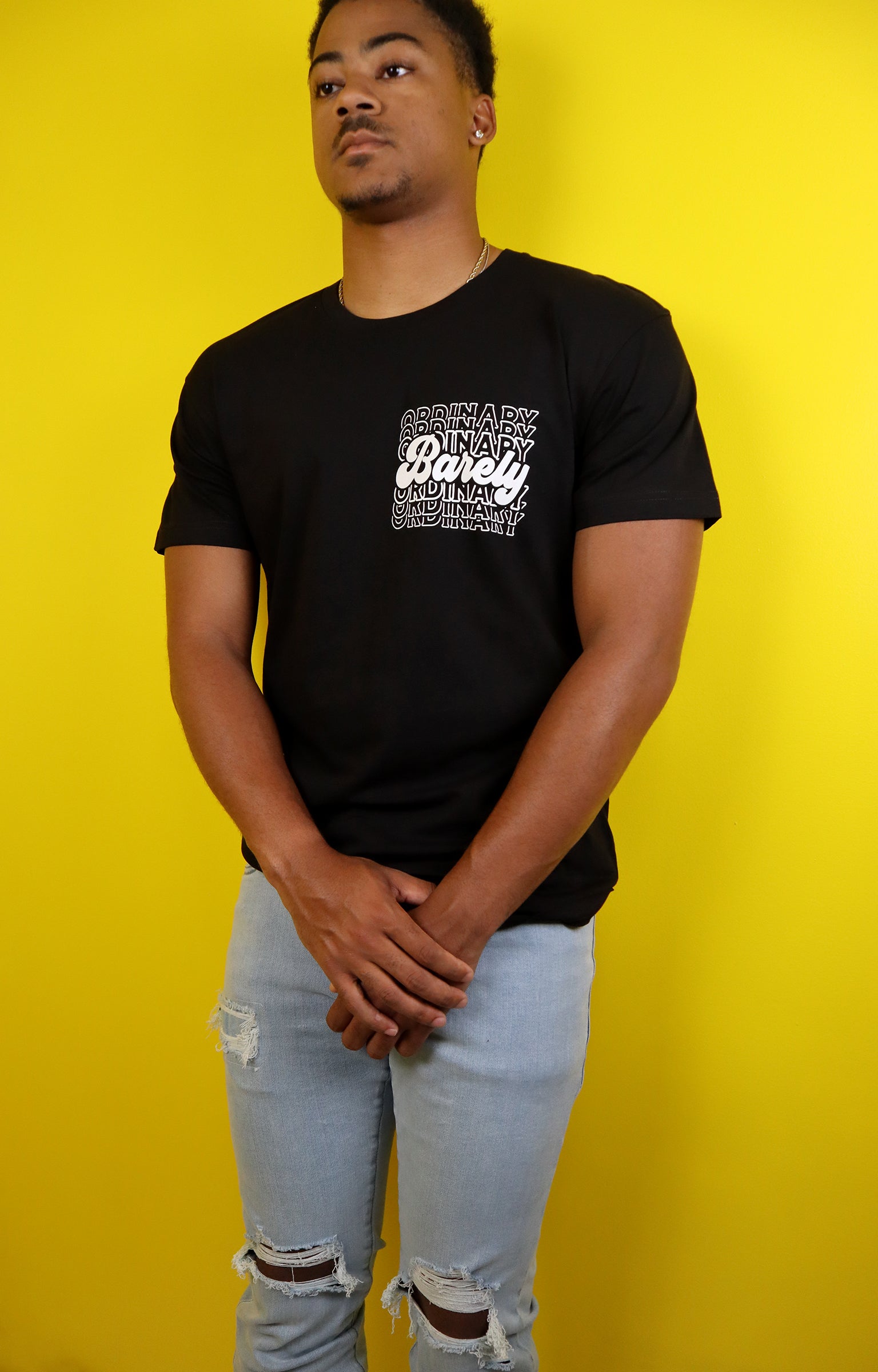 Barely "Postcard" Tee (Blk/Wht)